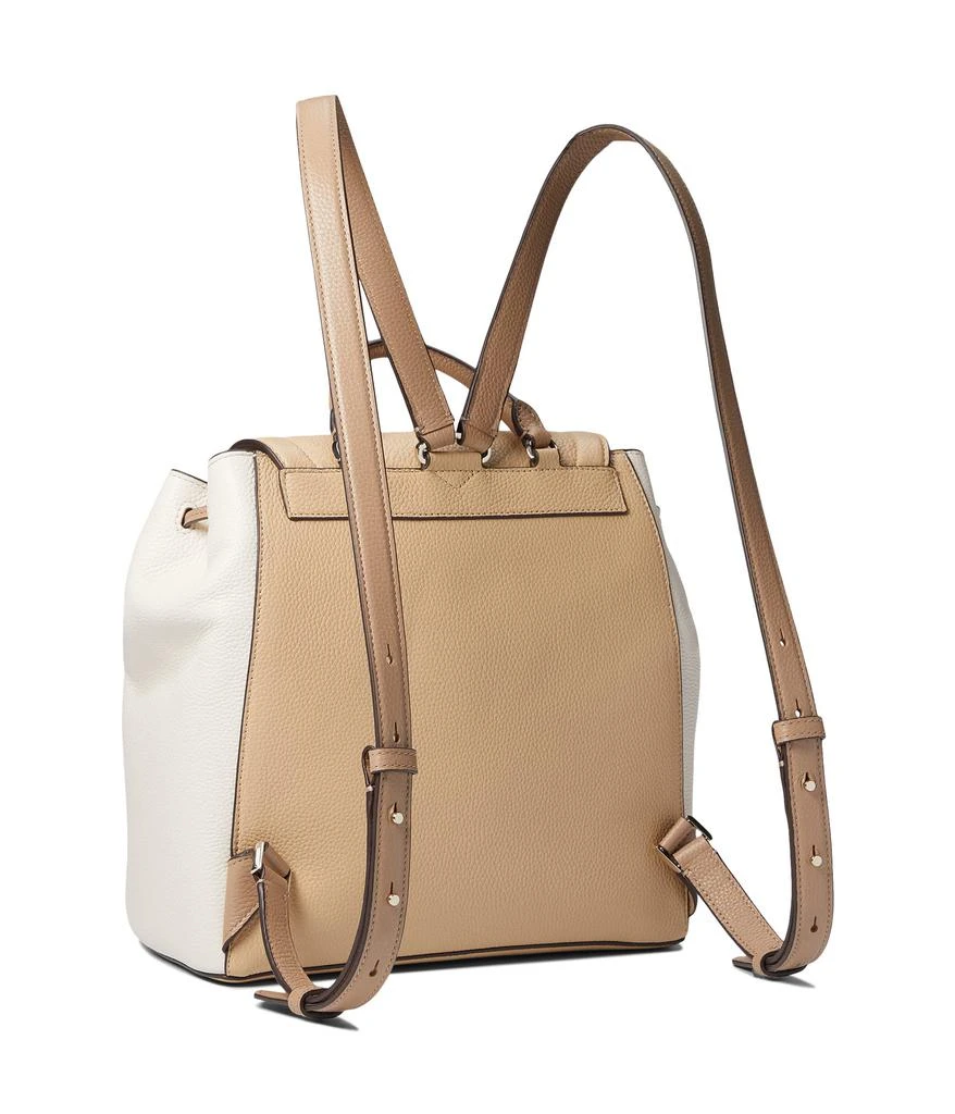 商品Kate Spade|Knott Color-Blocked Pebbled Leather Medium Flap Backpack,价格¥1213,第2张图片详细描述