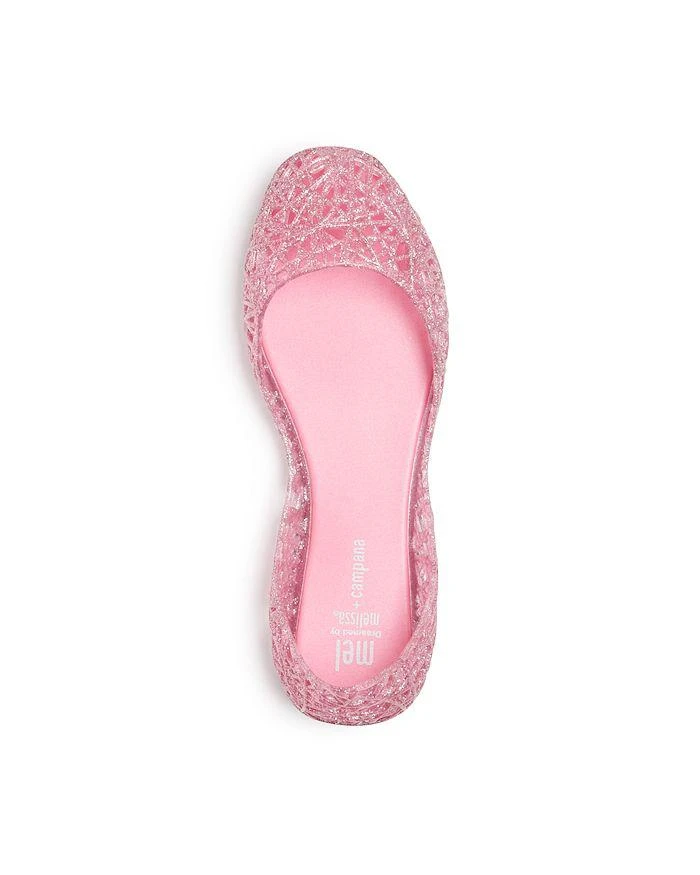 商品Mini Melissa|女孩(小童/幼儿)Girls' Campana Glitter Zig Zag Flats - Toddler, Little Kid,价格¥234,第2张图片详细描述