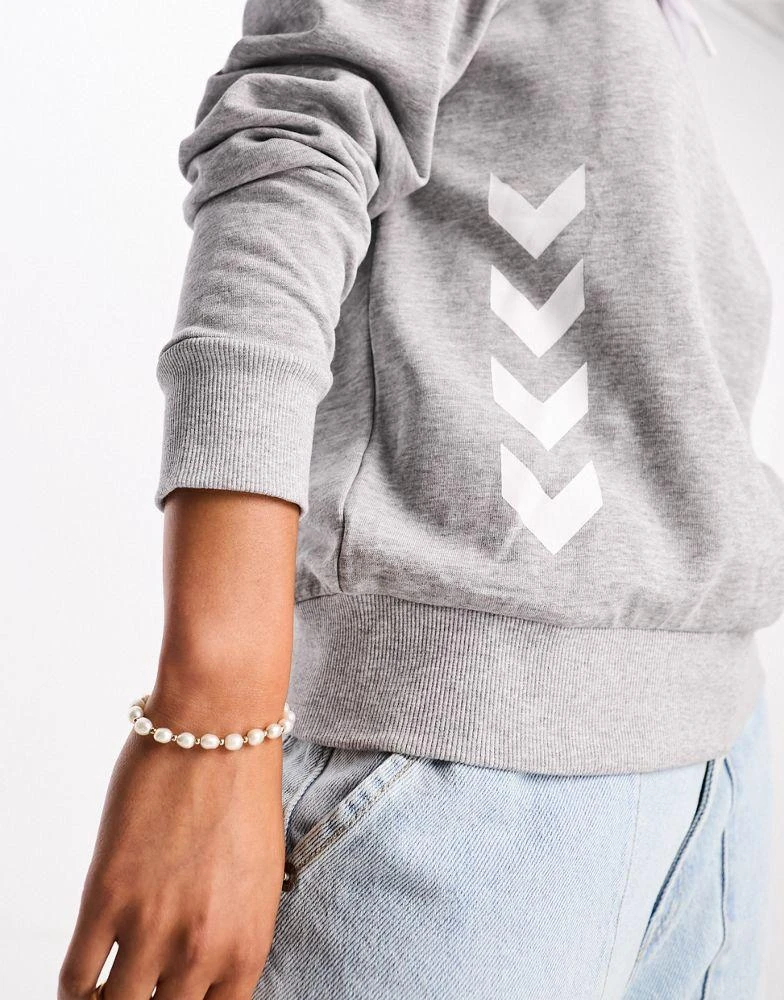商品Hummel|Hummel Classic chevron hoodie in grey,价格¥150,第2张图片详细描述