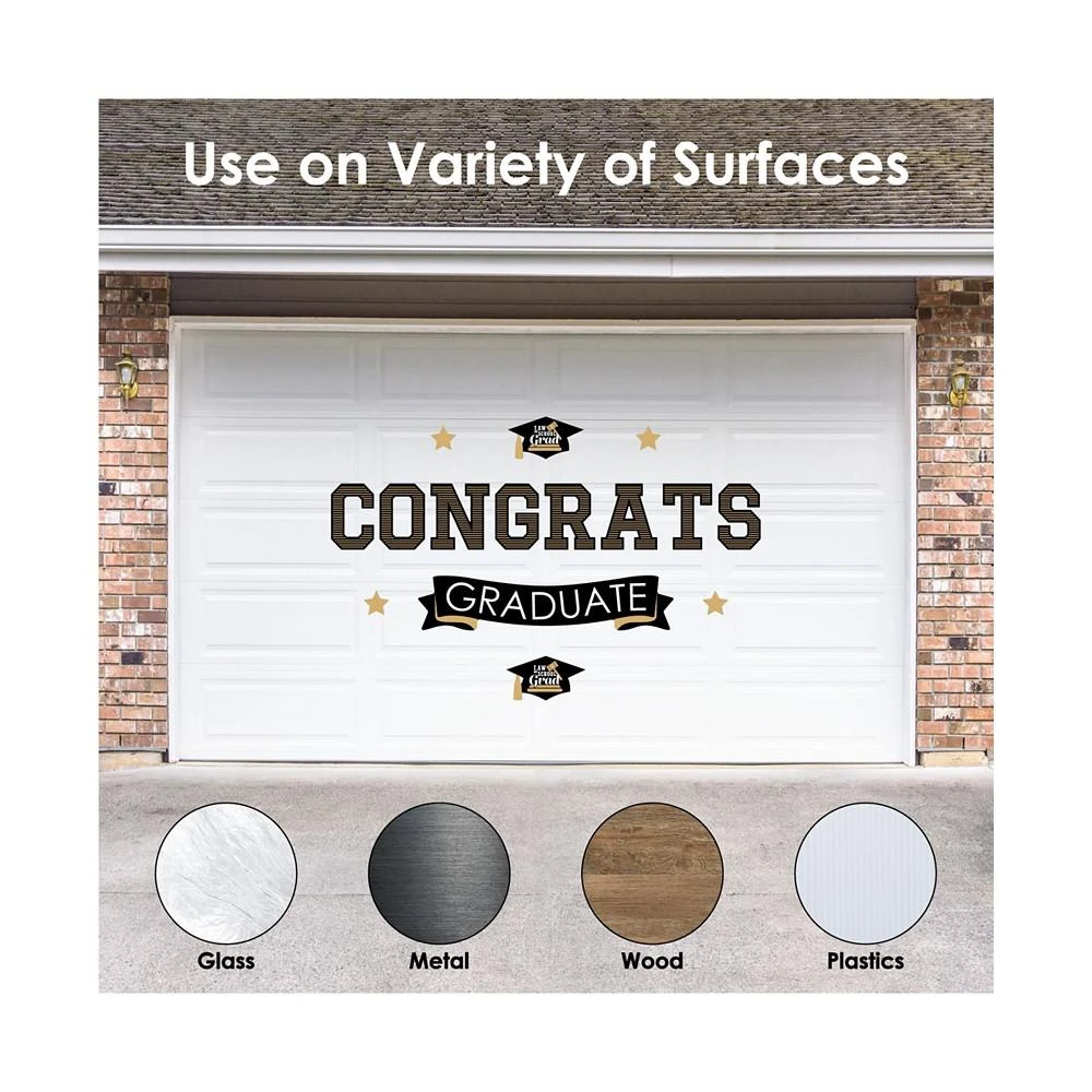 商品Big Dot of Happiness|Law School Grad Peel & Stick Future Lawyer Graduation Party Wall Decals Backdrop,价格¥261,第3张图片详细描述