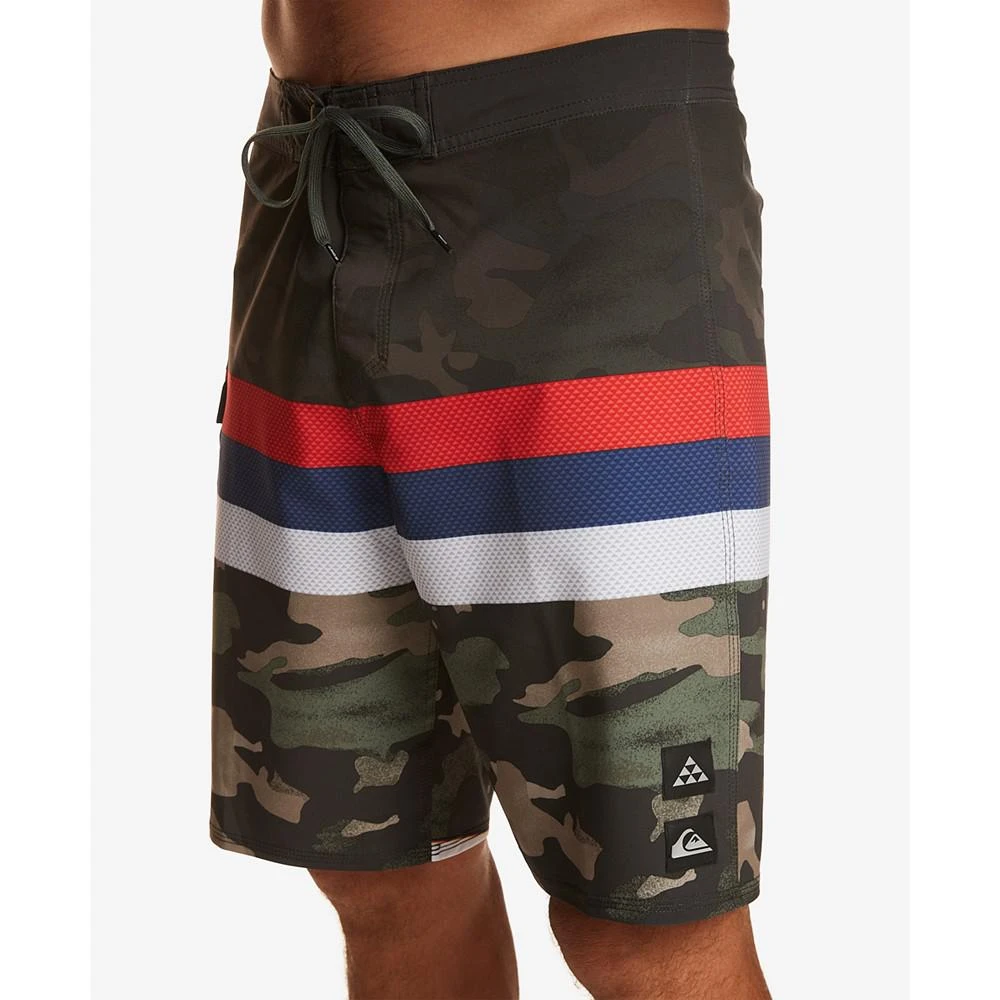 商品Quiksilver|Men's Surfsilk Hawaii Stripe Drawstring 20" Board Shorts,价格¥433,第3张图片详细描述