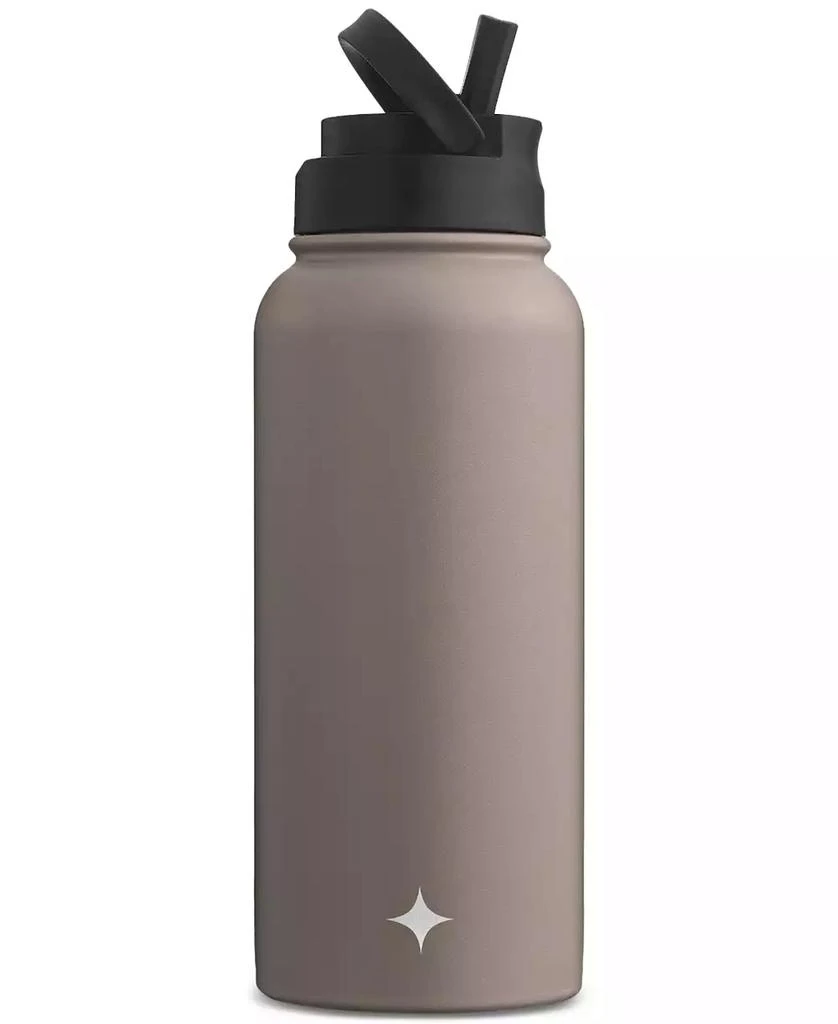 商品JoyJolt|Stainless Steel Water Bottle with Flip Lid & Sport Straw Lid, 32-oz.,价格¥324,第2张图片详细描述