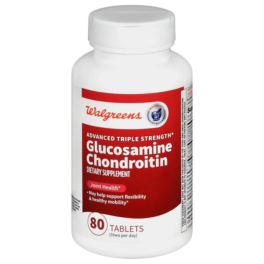 商品Walgreens|Advanced Triple Strength Glucosamine Chondroitin Tablets (40 days),价格¥199,第1张图片