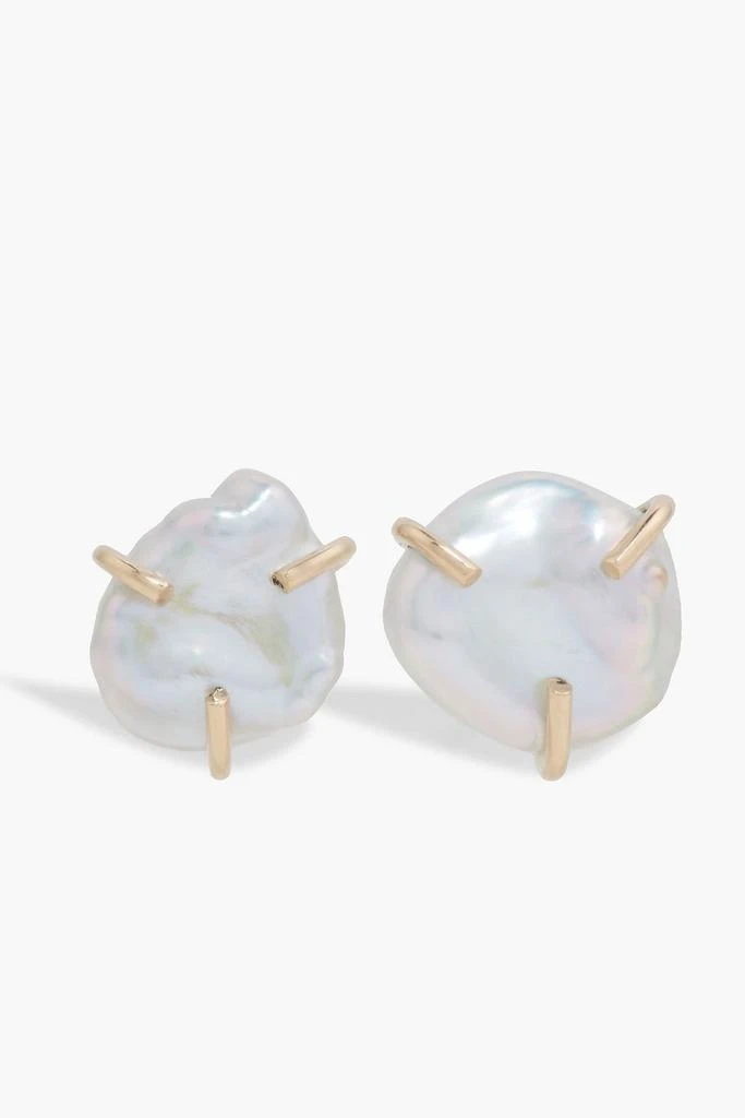 商品MELISSA JOY MANNING|14-karat gold pearl earrings,价格¥1986,第1张图片