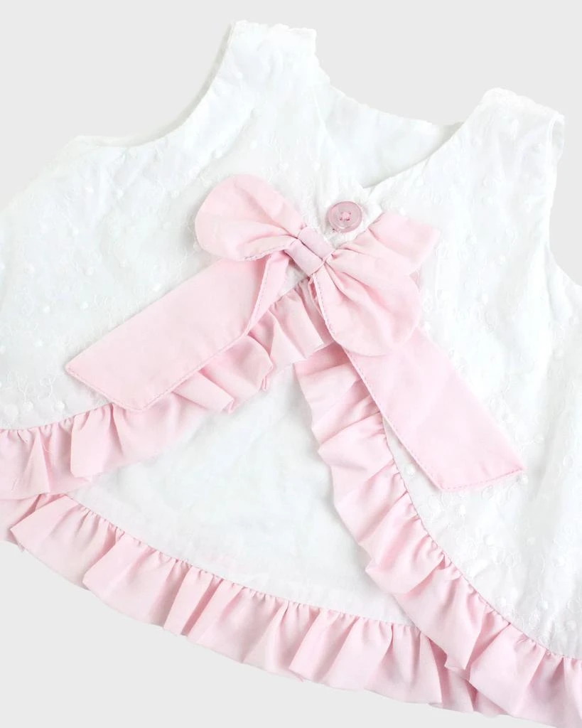 商品RuffleButts|Girl's Swiss Dot Swing Top, Bloomer and Headband Set, Size 0M-2T,价格¥453,第3张图片详细描述