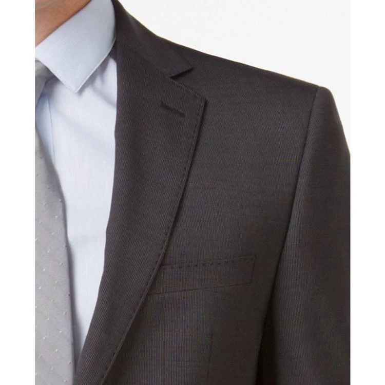 商品Calvin Klein|Men's Slim-Fit Black Micro Pinstripe Suit,价格¥662,第2张图片详细描述