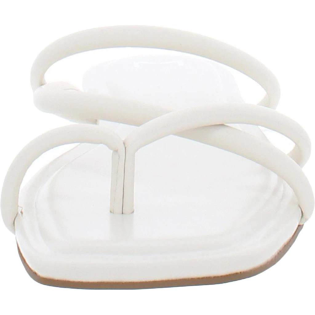 商品Marc Fisher|Marc Fisher LTD Womens Fiada Faux Leather Thong Flip-Flops,价格¥57,第2张图片详细描述