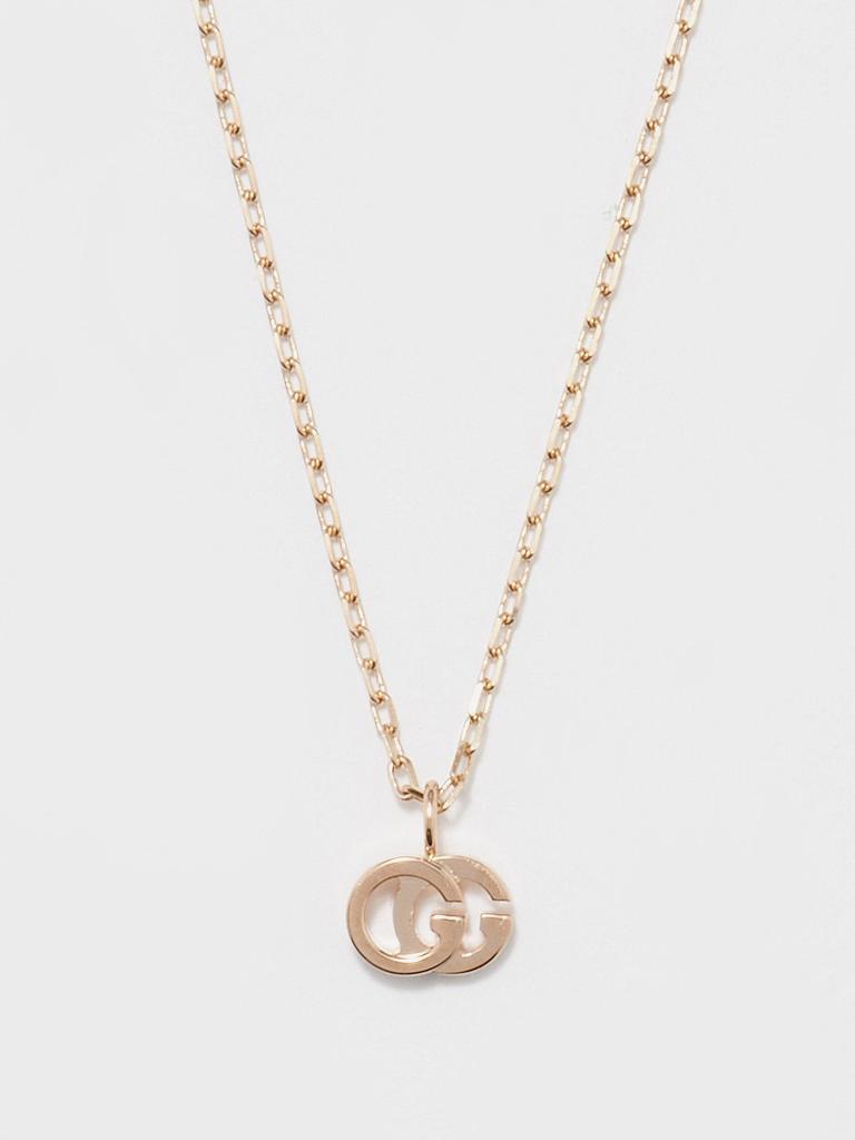 商品Gucci|GG Running 18kt rose-gold necklace,价格¥7943,第1张图片