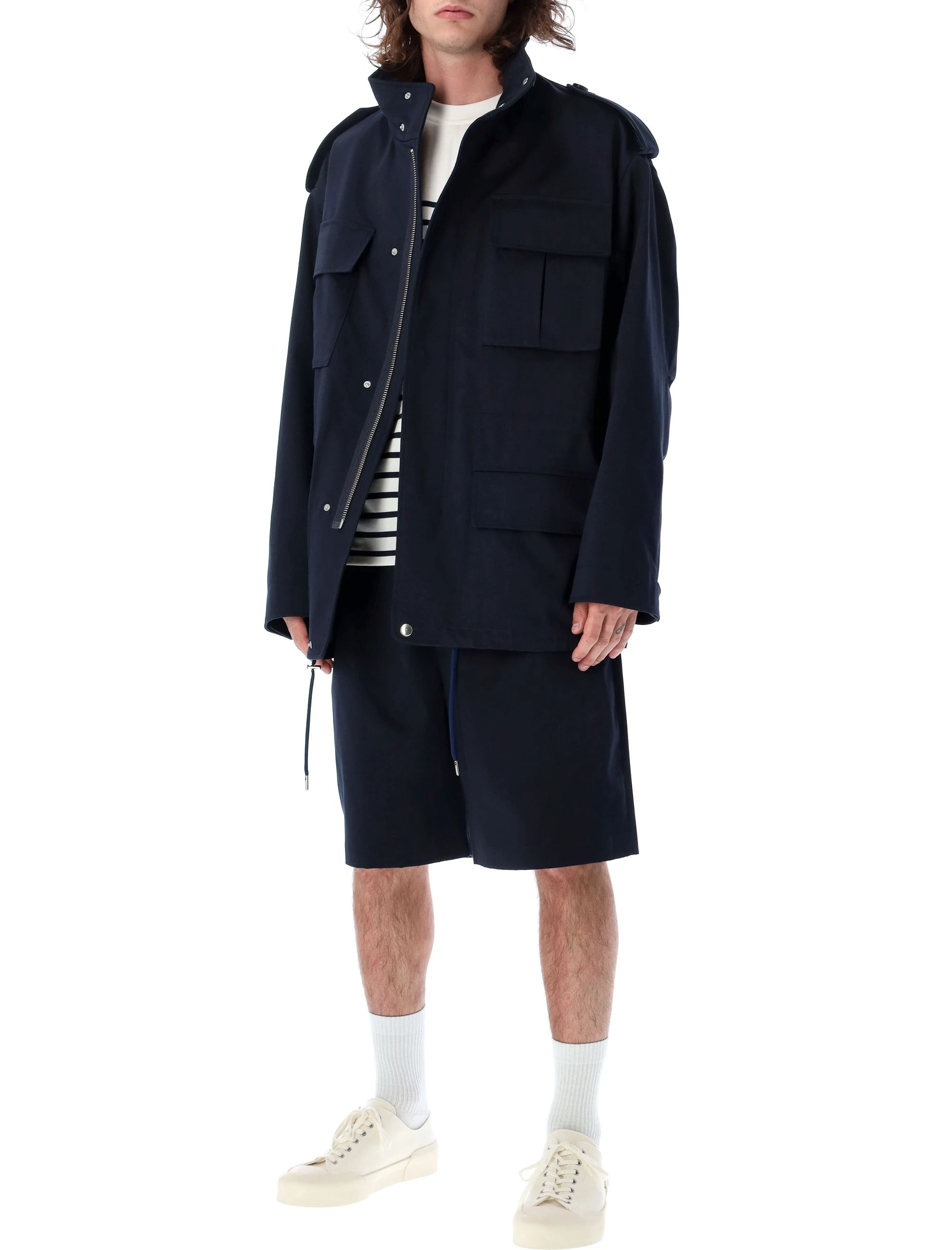 商品【商品预售7天】 AMI|AMI 男士外套 HJK304CO0009491 蓝色,价格¥5938,第5张图片详细描述