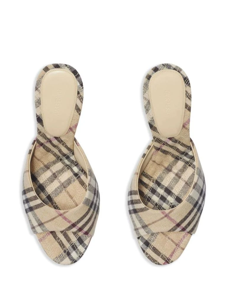 商品Burberry|Plaid Pattern Stiletto Sandals,价格¥3104,第5张图片详细描述