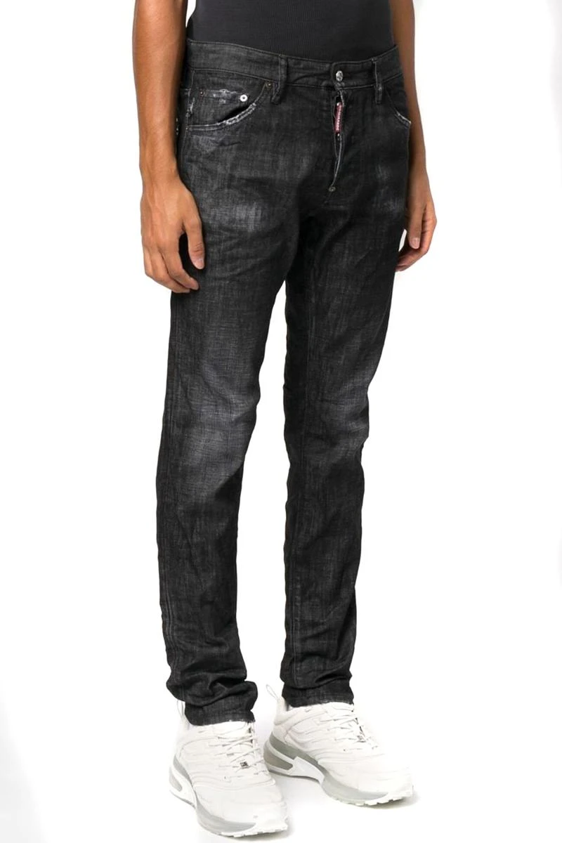商品【商品预售7天】 DSQUARED2|DSQUARED2 男士牛仔裤 S74LB1227 黑色,价格¥3124,第3张图片详细描述