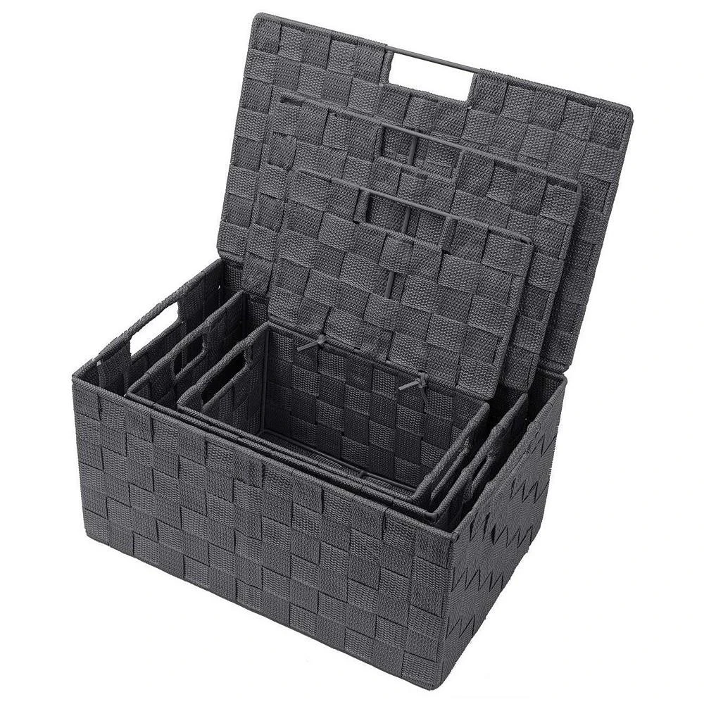 商品Sorbus|Weave Stackable Basket, Set of 3,价格¥449,第2张图片详细描述