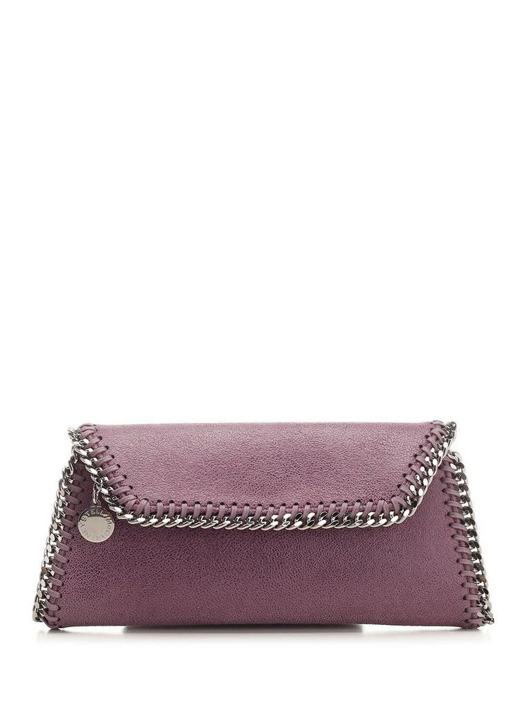 商品Stella McCartney|Stella McCartney Falabella Logo Charm Clutch Bag,价格¥5456,第1张图片