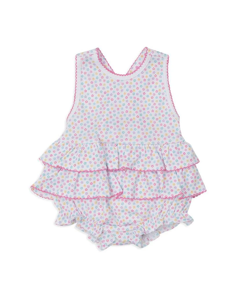 商品Kissy Kissy|Girls' Floral Ruffled Bubble Romper - Baby,价格¥95,第1张图片