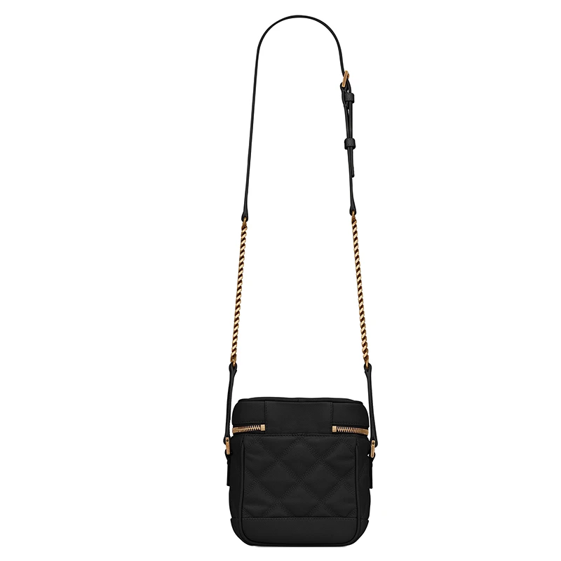 SAINT LAURENT PARIS/圣罗兰 YSL 初春新款VANITY 80'S系列女士浮雕纹小牛皮方形单肩斜挎包 商品
