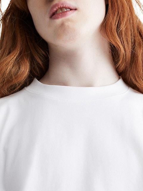 商品Calvin Klein|Standards Cotton Long-Sleeve T-Shirt,价格¥335,第6张图片详细描述