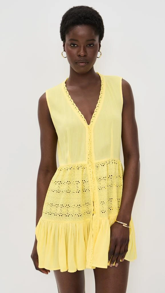 商品Playa Lucila|Eyelet Mini Dress,价格¥1003,第1张图片