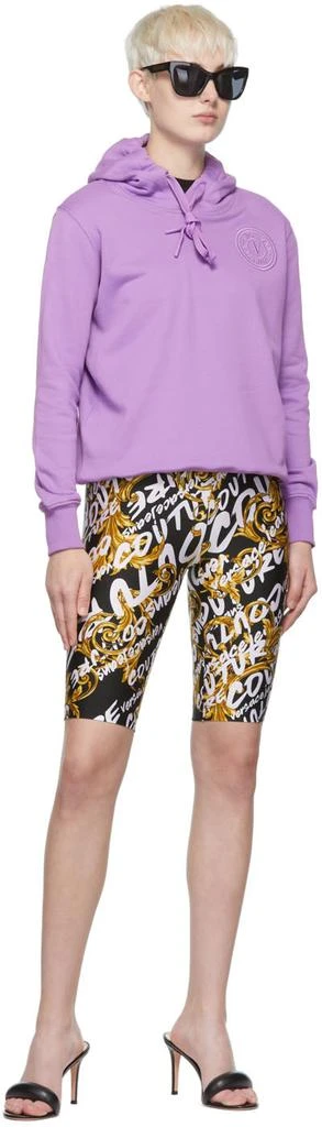 商品Versace|Purple Cotton Hoodie,价格¥579,第4张图片详细描述