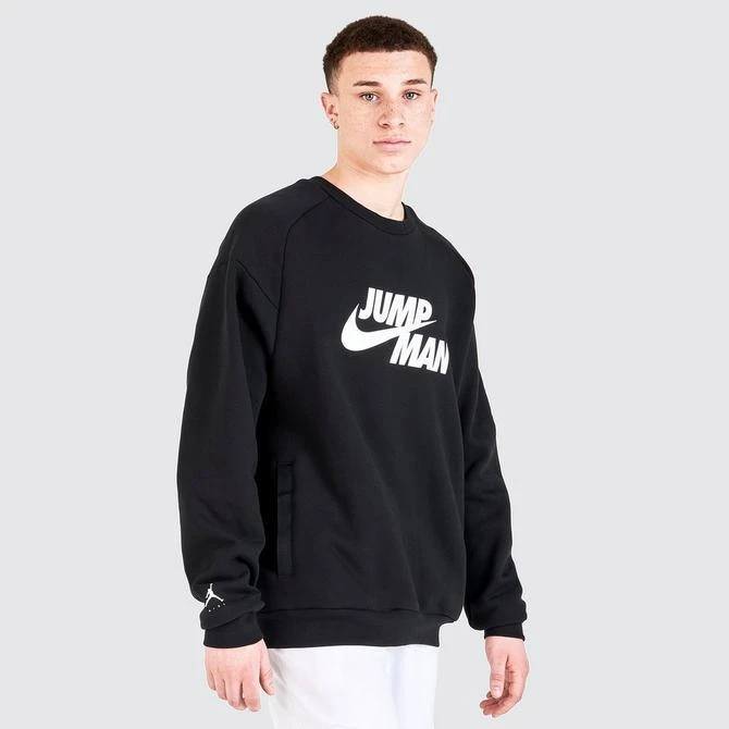 商品Jordan|Men's Jordan Jumpman Fleece Crewneck Sweatshirt,价格¥337,第3张图片详细描述