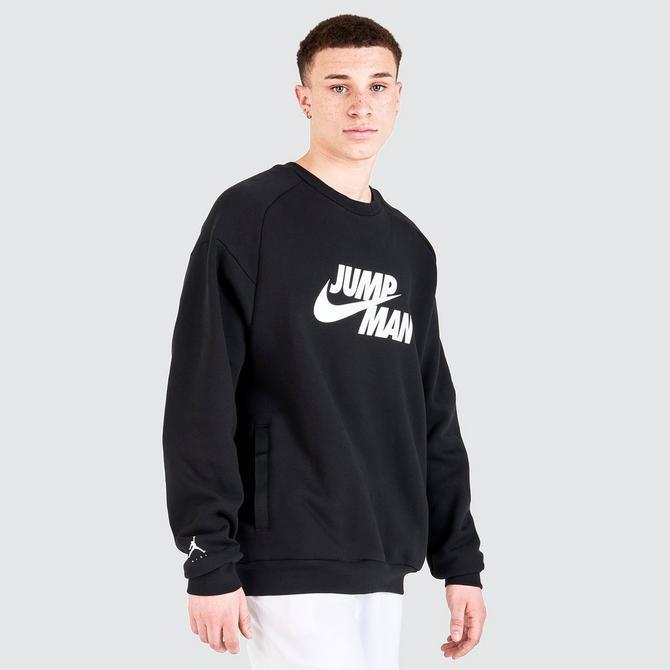 商品Jordan|Men's Jordan Jumpman Fleece Crewneck Sweatshirt,价格¥474,第5张图片详细描述
