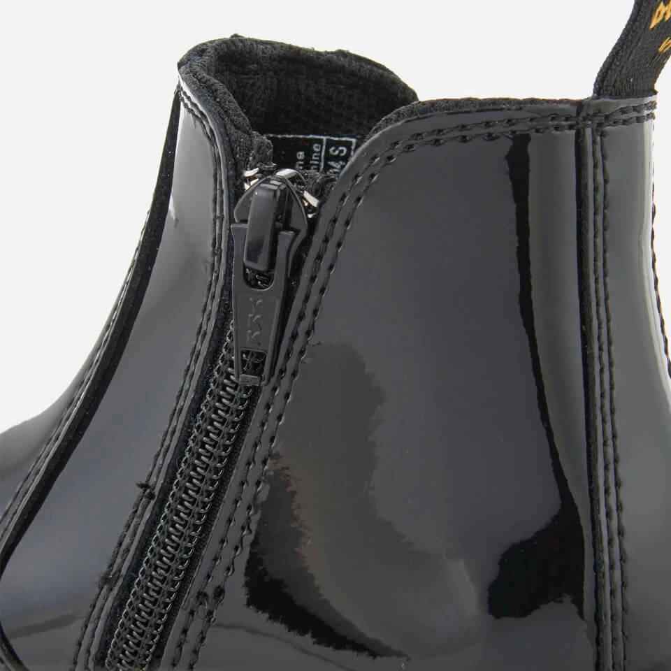 DR. MARTENS KIDS' BANZAI PATENT LAMPER LEATHER CHELSEA BOOTS - BLACK 商品