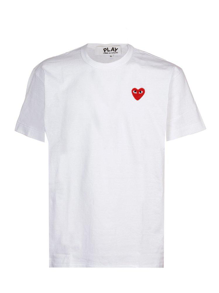 Comme des Garçons Play Logo Patch Short-Sleeved T-Shirt商品第1张图片规格展示