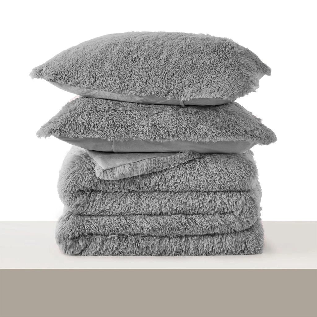 商品Puredown|3PC Faux Fur Comforter set,价格¥706,第3张图片详细描述