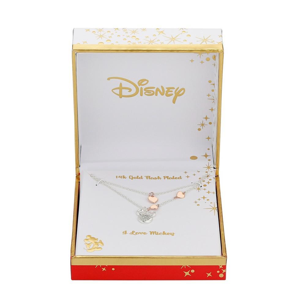 商品Disney|Crystal Pendant Necklace (0.01 ct. t.w.) in 14K Gold Flash Plated,价格¥111,第4张图片详细描述