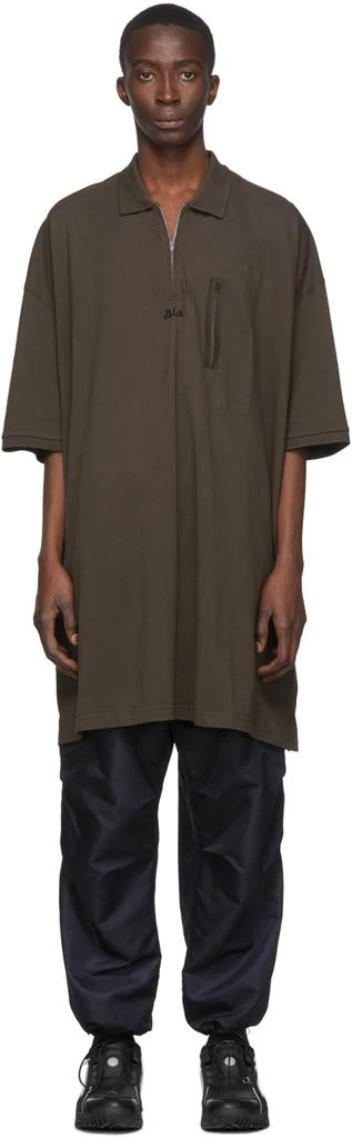 商品Random Identities|Brown Oversized Polo,价格¥1213,第1张图片