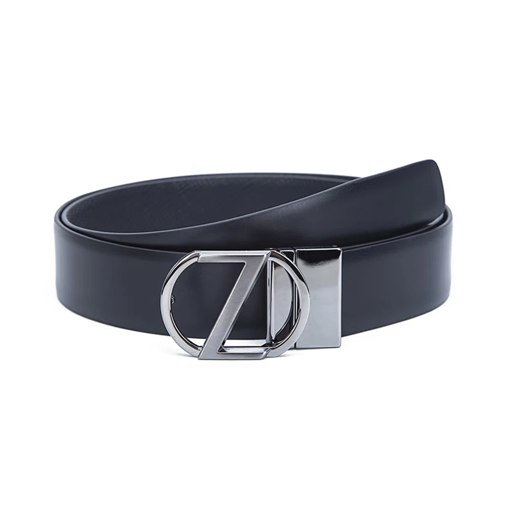 商品[国内直发] Zegna|Z ZEGNA 男士黑色腰带 BBOX14-VIT-NTM【包装随机，部分无包装盒】,价格¥2311,第1张图片