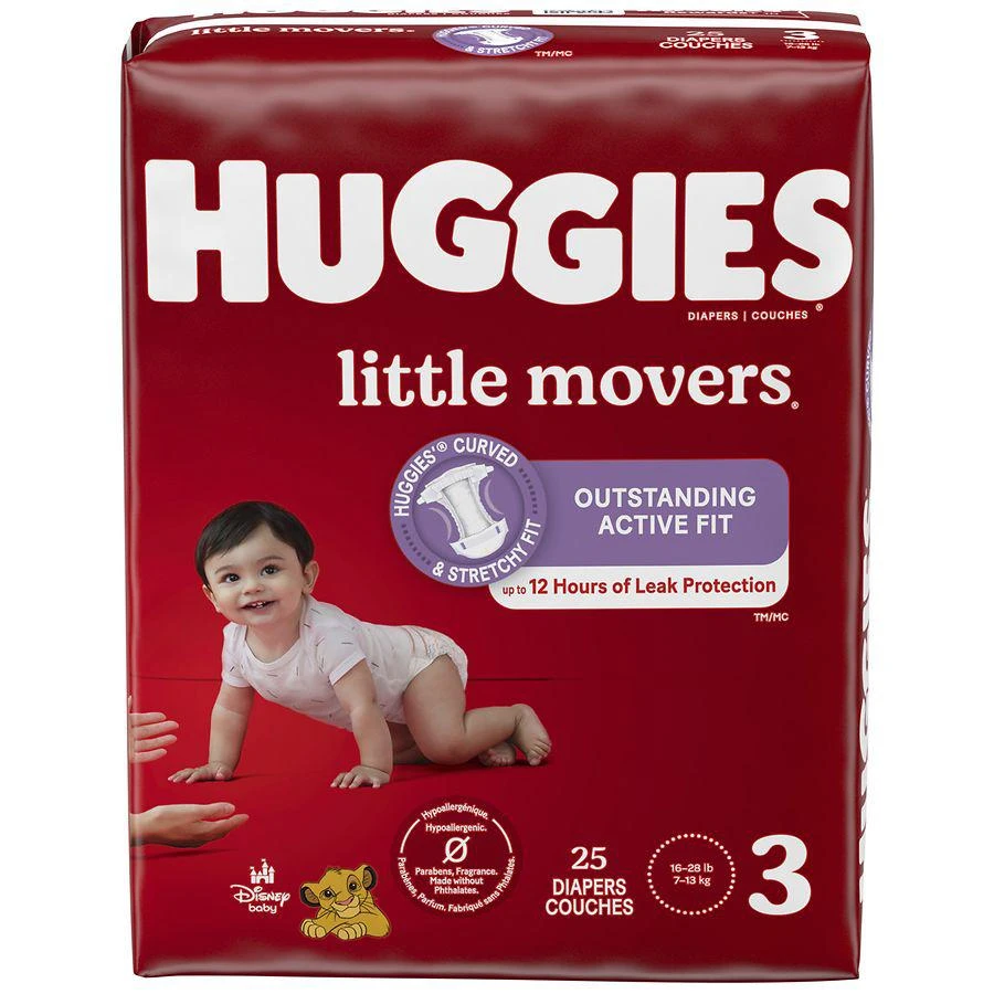 商品Huggies|Baby Diapers Unscented, Size 3 (16-28 lbs),价格¥86,第3张图片详细描述