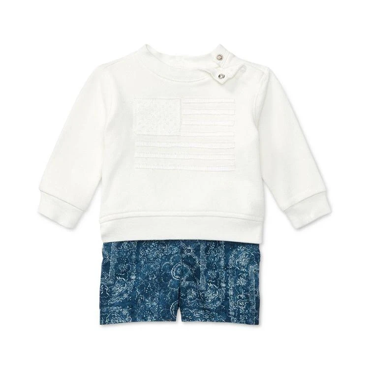 商品Ralph Lauren|Cotton Pullover & Twill Shorts Set, Baby Boys (0-24 months),价格¥163,第2张图片详细描述