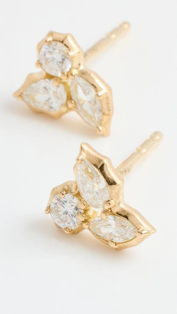 商品Jade Trau|Jade Trau 18k Posey Studs III,价格¥14372,第3张图片详细描述