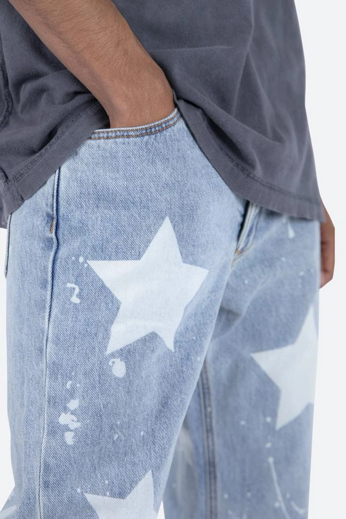V120 Star Baggy Denim - Blue/White 商品