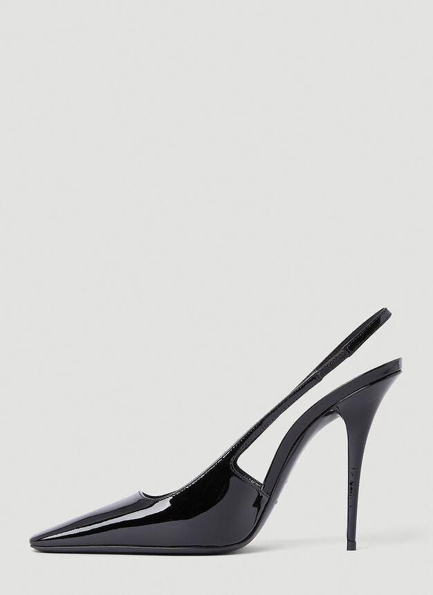 商品Yves Saint Laurent|Blade Slingback High Heels in Black,价格¥5890,第5张图片详细描述