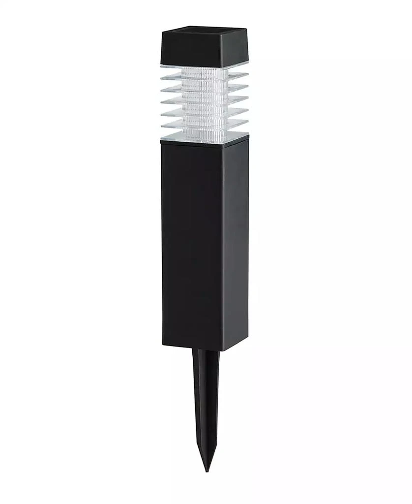 15.25" H Set of 6 Solar Powered Transparent Texture Lens Pathway Stake Light 商品