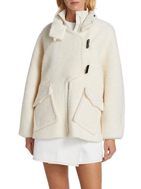 商品Ganni|Wool-Blend Boucle Jacket,价格¥3402,第5张图片详细描述