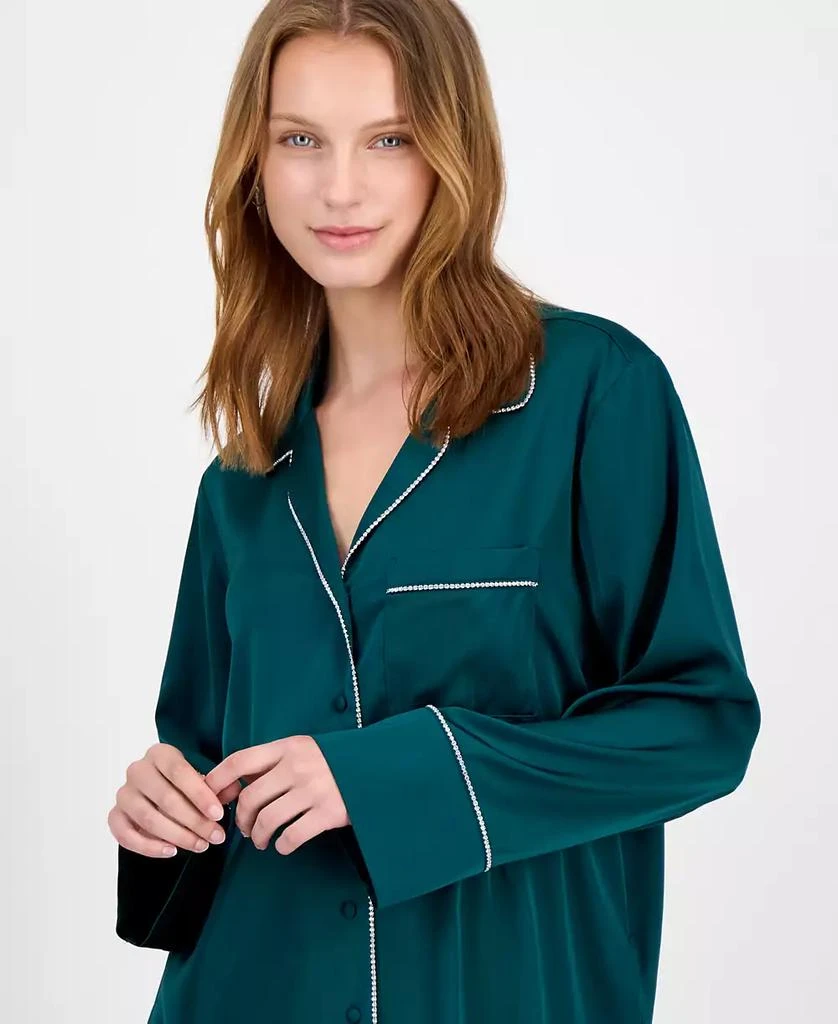 商品INC International|I.N.C International Concepts Women's Satin Pajama Set with Diamante Trim,价格¥264,第2张图片详细描述
