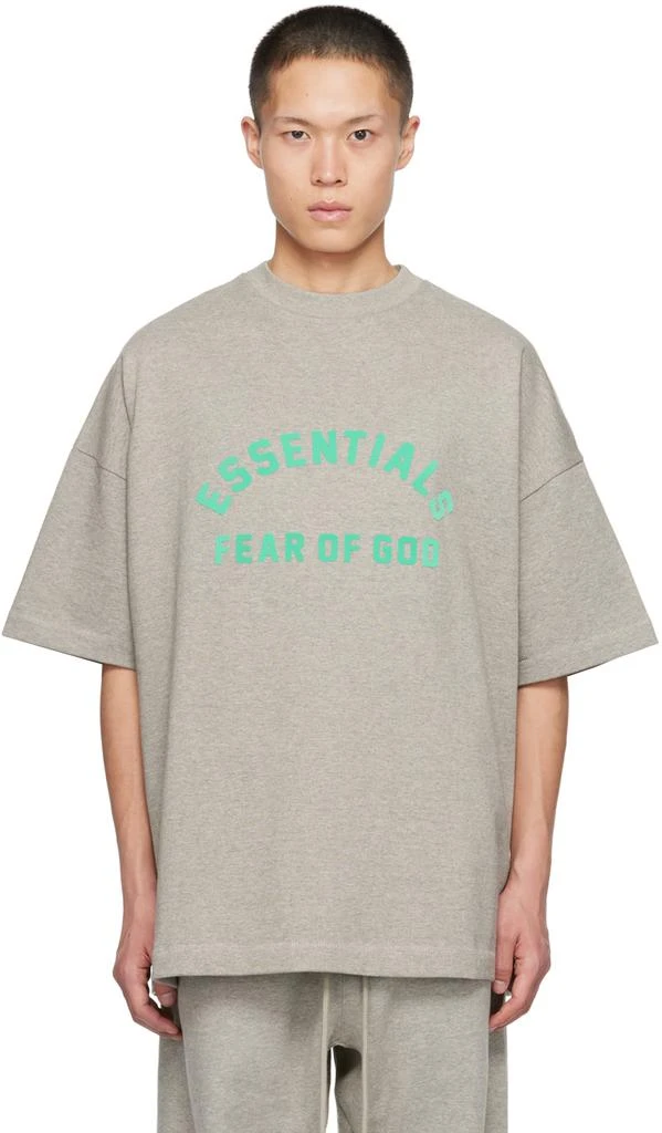 商品Essentials|Gray Crewneck T-Shirt,价格¥553,第1张图片