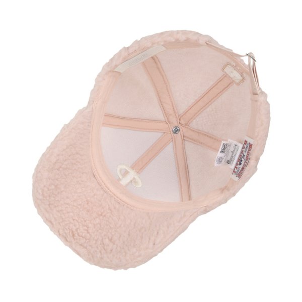 【Brilliant|包邮包税】MLB 羊羔绒 秋冬保暖 棒球帽 淡粉色  32CPDI011-10P商品第6张图片规格展示
