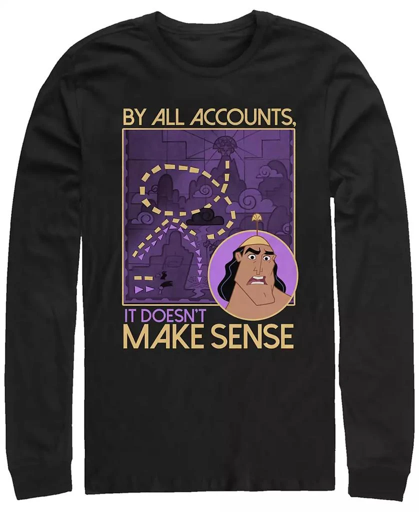 商品Disney|Disney Men's Emperor's New Groove Kronk Doesn't Make Sense, Long Sleeve T-Shirt,价格¥232,第1张图片