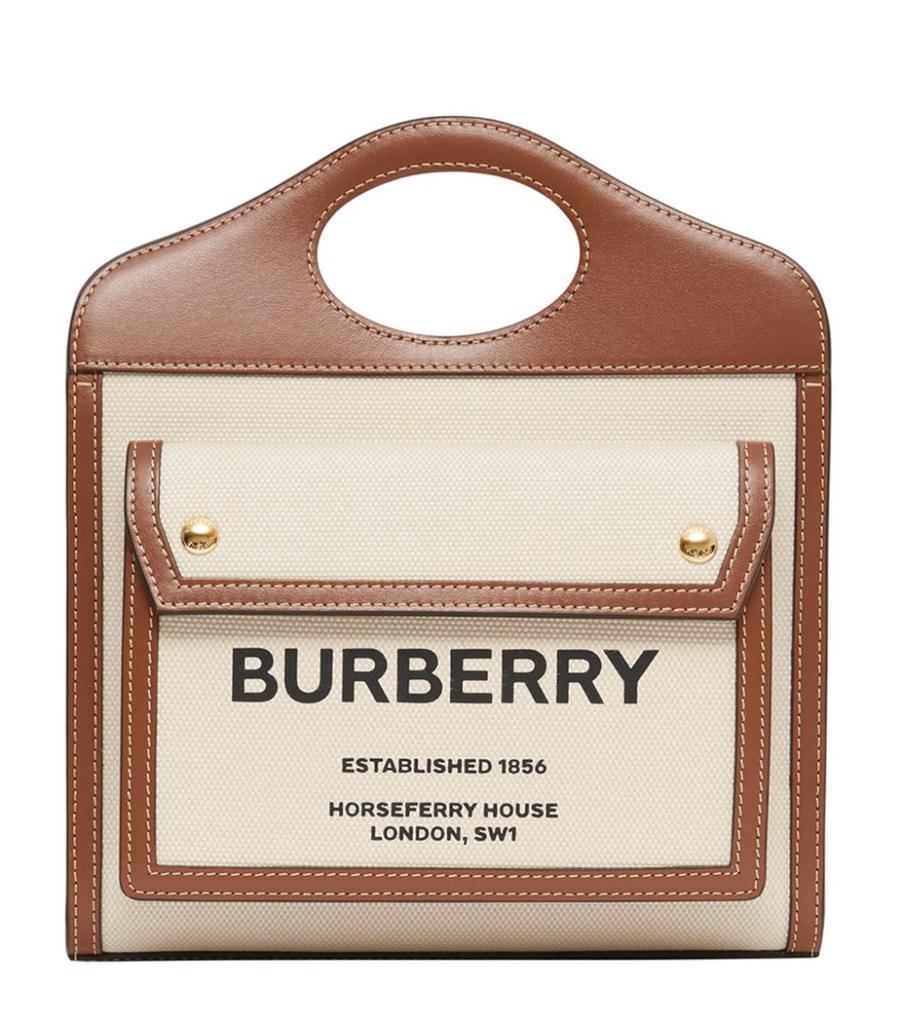 商品Burberry|Mini Horseferry Pocket Top-Handle Bag,价格¥8042,第1张图片