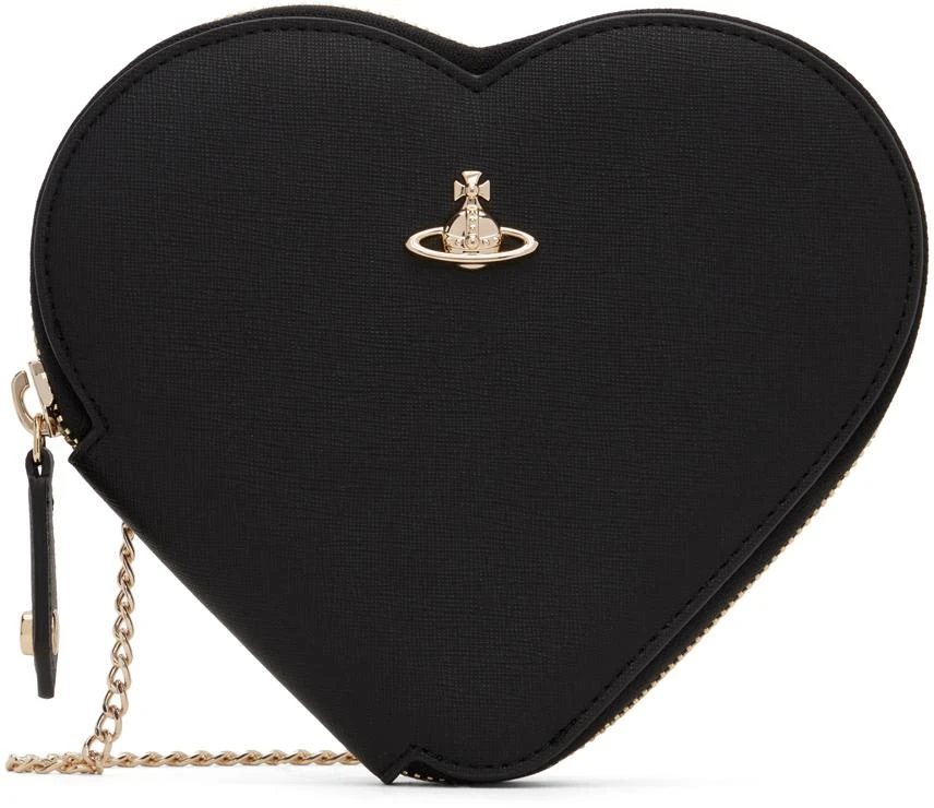 商品Vivienne Westwood|Black Saffiano Heart Crossbody Bag,价格¥2203,第1张图片