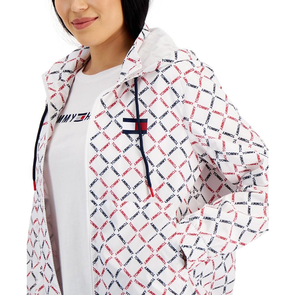 Women's Logo-Print Windbreaker Jacket商品第3张图片规格展示