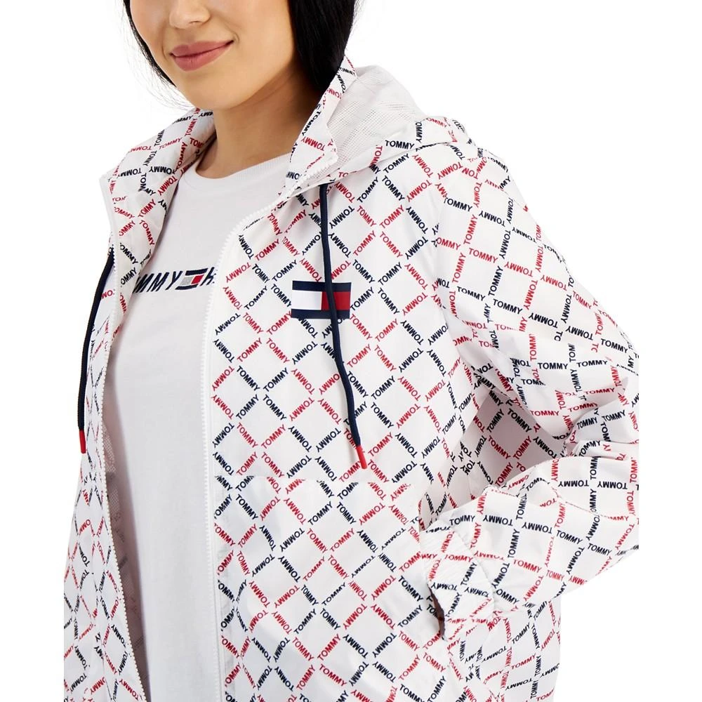 商品Tommy Hilfiger|Women's Logo-Print Windbreaker Jacket,价格¥320,第3张图片详细描述