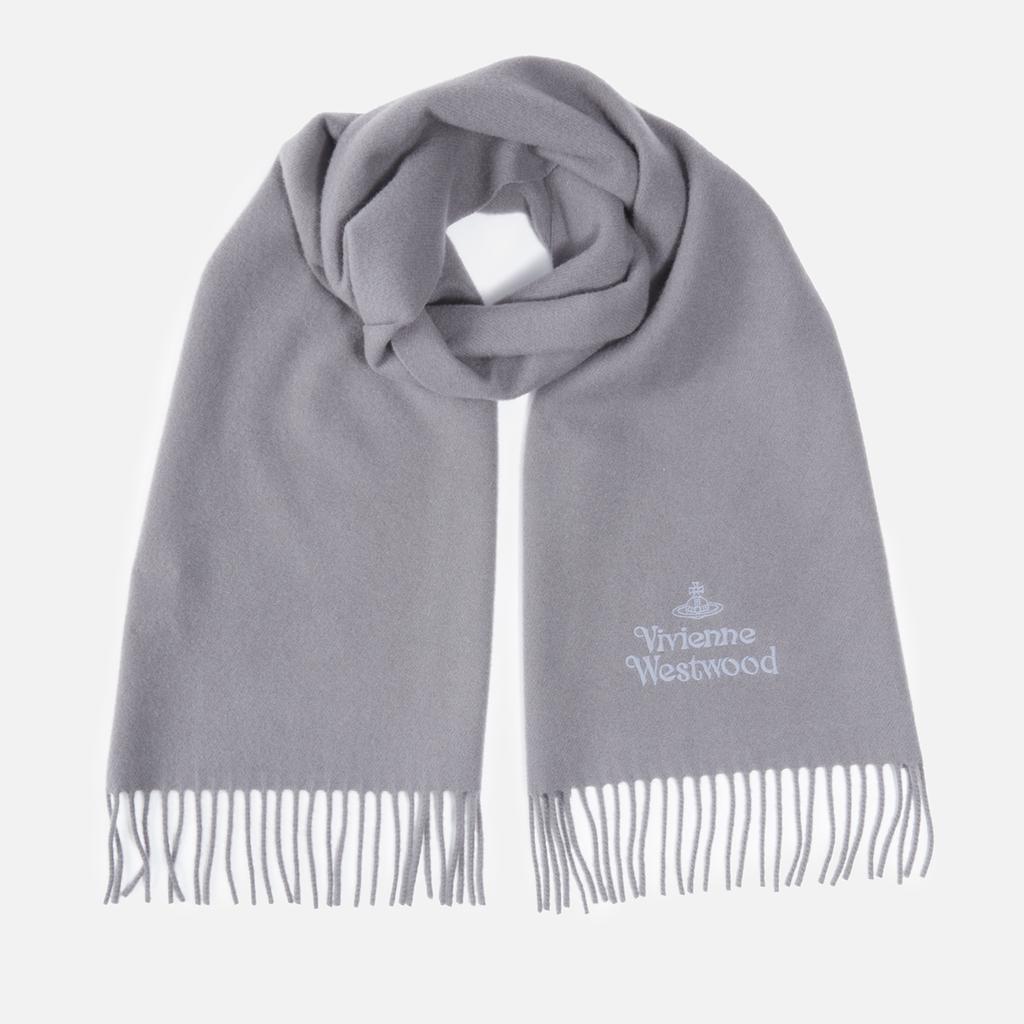 Vivienne Westwood Embroidered Logo Wool Scarf商品第1张图片规格展示