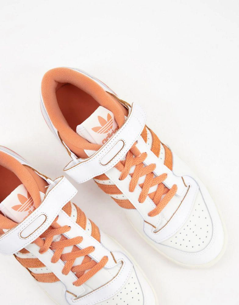 商品Adidas|adidas Originals Forum 84 Low trainers in white and orange,价格¥664,第2张图片详细描述