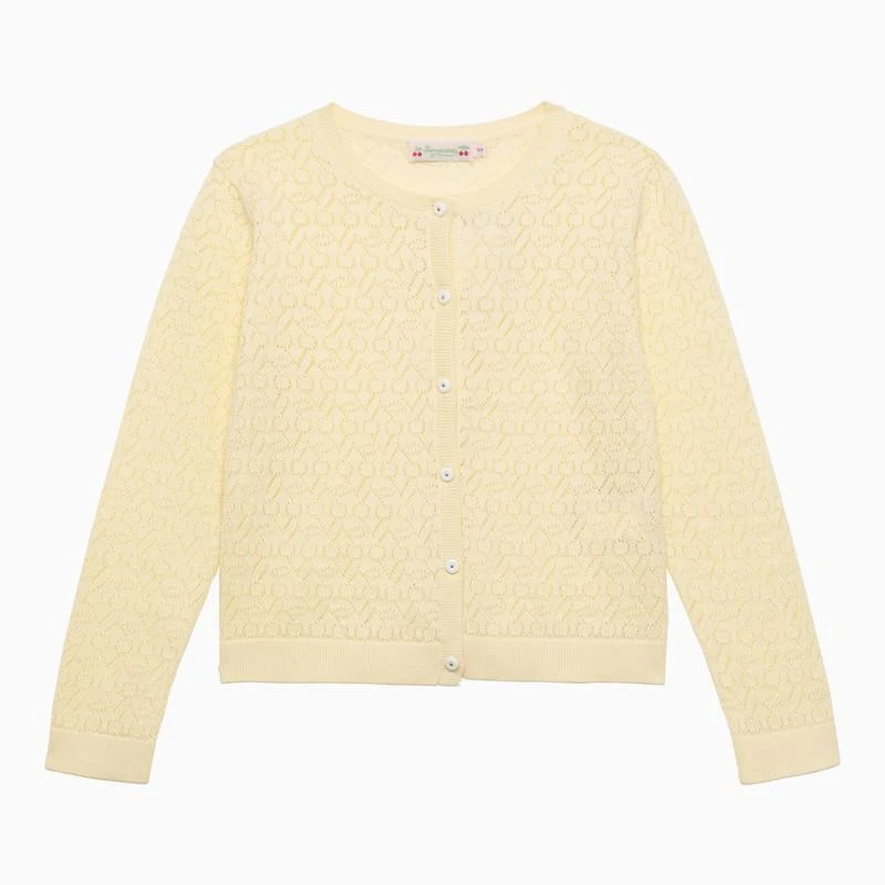 商品Bonpoint|Banana-coloured cotton cardigan,价格¥827,第1张图片