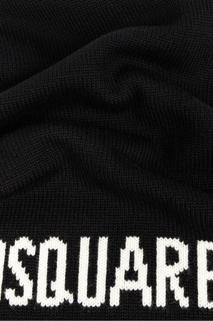 商品DSQUARED2|Dsquared2 Logo-Intarsia Scarf,价格¥1836,第2张图片详细描述