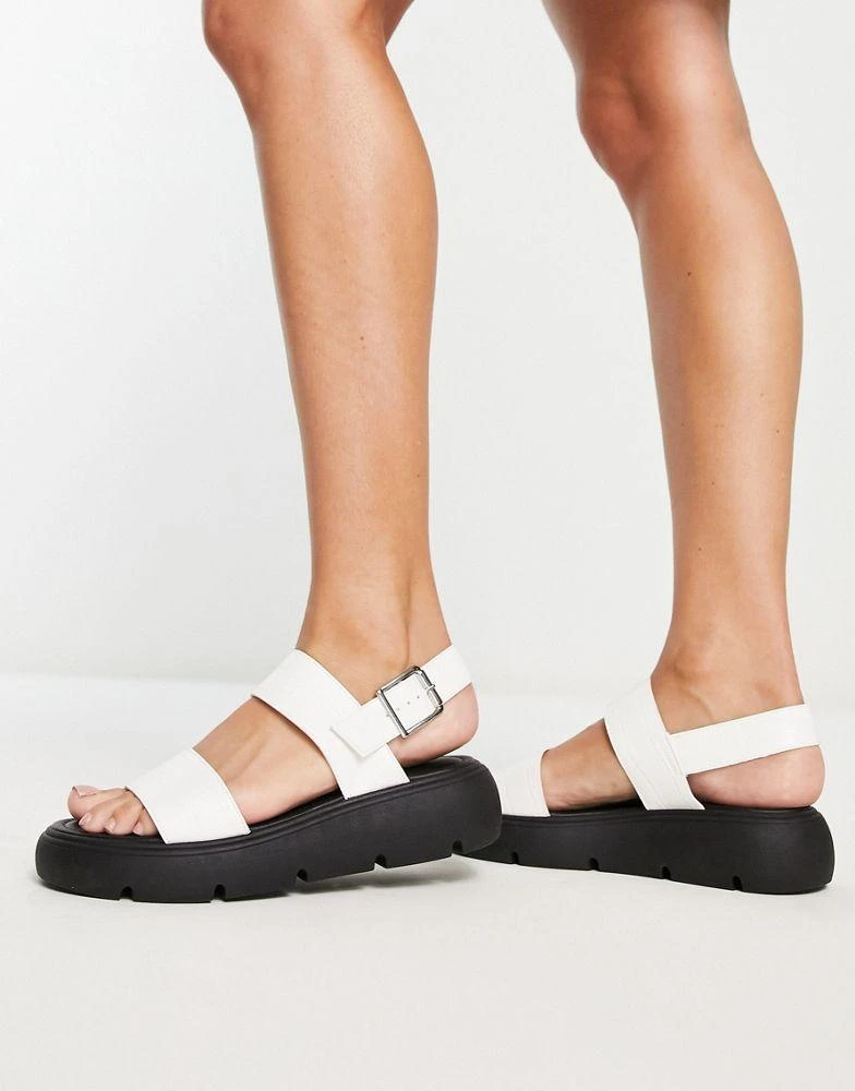 商品Topshop|Topshop Perrie chunky sandal in off white,价格¥247,第3张图片详细描述
